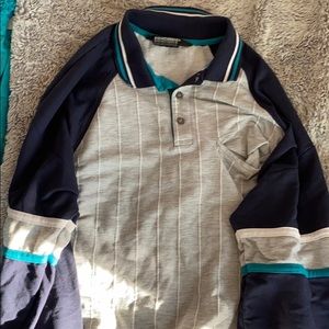 VINTAGE KNIGHTSBRIDGE Colored Collared Long Sleeve